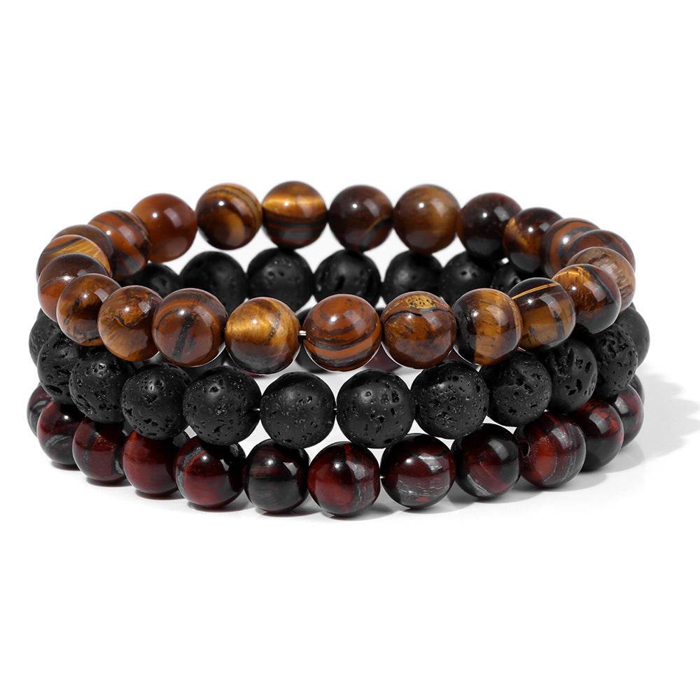Natural Stone Bead Bracelet For Men - Mubimart