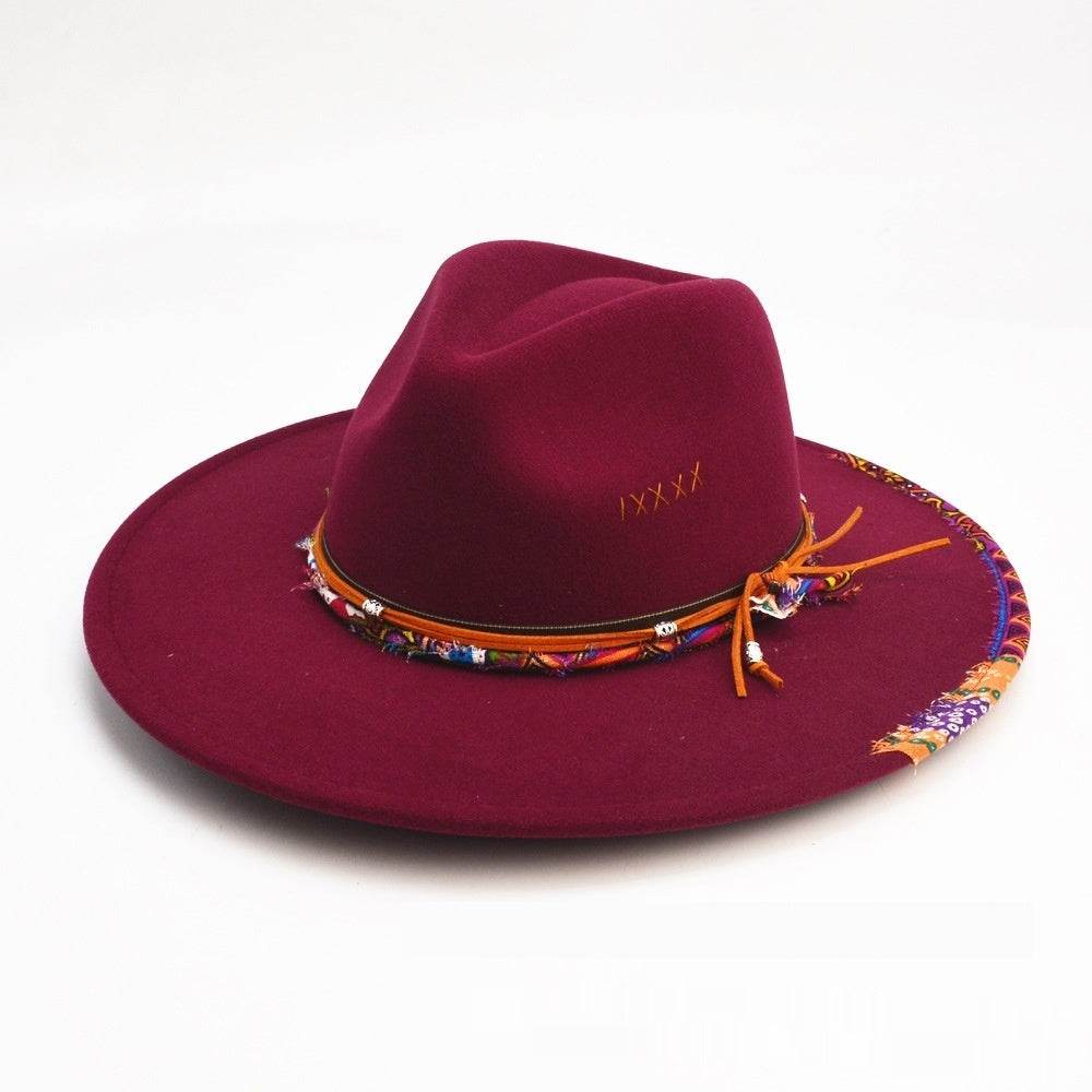 Fashion Retro Original Design Fedora Hat European And American Fur Felt Hat - Mubimart