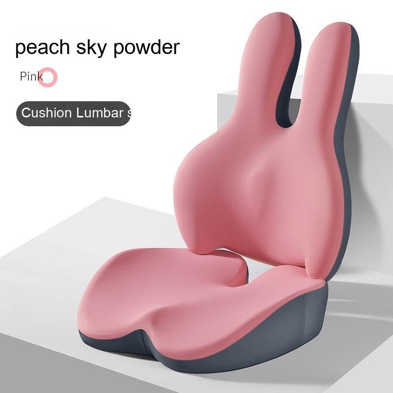 Car Heightening Cushion Backrest Lumber Pad Single Main Driving Thickened Cushion Driving Seat Short Four Seasons Universal - Mubimart