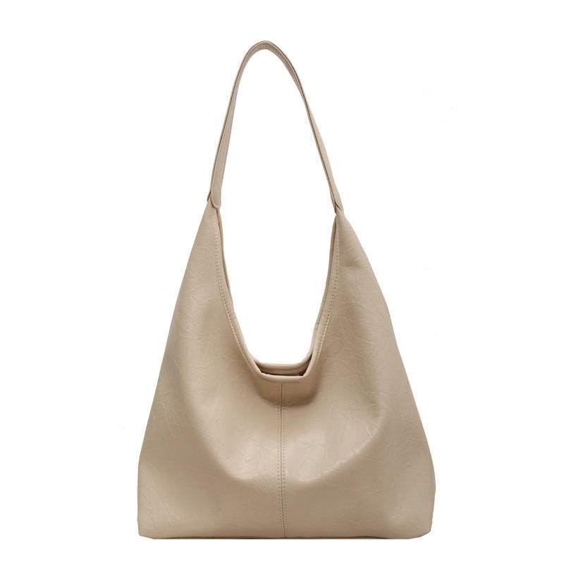 Fashion Womens Shoulder Bag Vintage Designer Large Capacity Casual Tote Bag Autumn And Winter Fashion Handbag - Mubimart