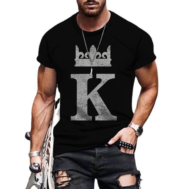 Mens Fashion Casual Mesh Collarless Short Sleeve T-shirt - Mubimart