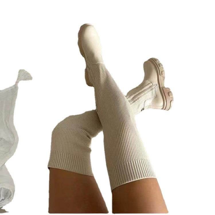 Long Fashion Over The Knee Boots - Mubimart