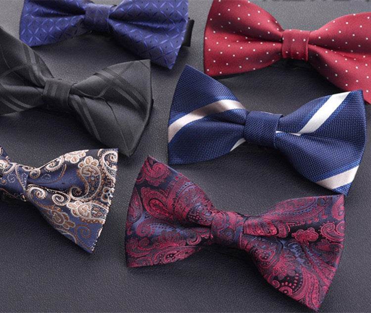 Bridegroom Bow Tie Trendy Men's British Formal Wear Wedding Bow Tie Wedding Bow Tie Men's Bow Tie - Mubimart