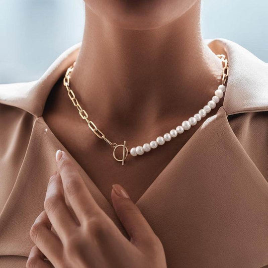 Fashion Pearl Chain Necklace For Women - Mubimart