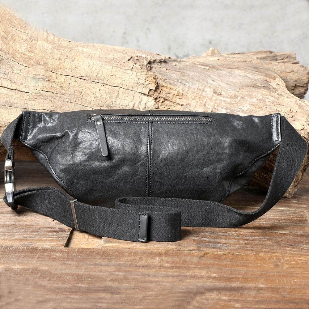 Mens Fashion Casual Leather Crossbody Shoulder Bag - Mubimart