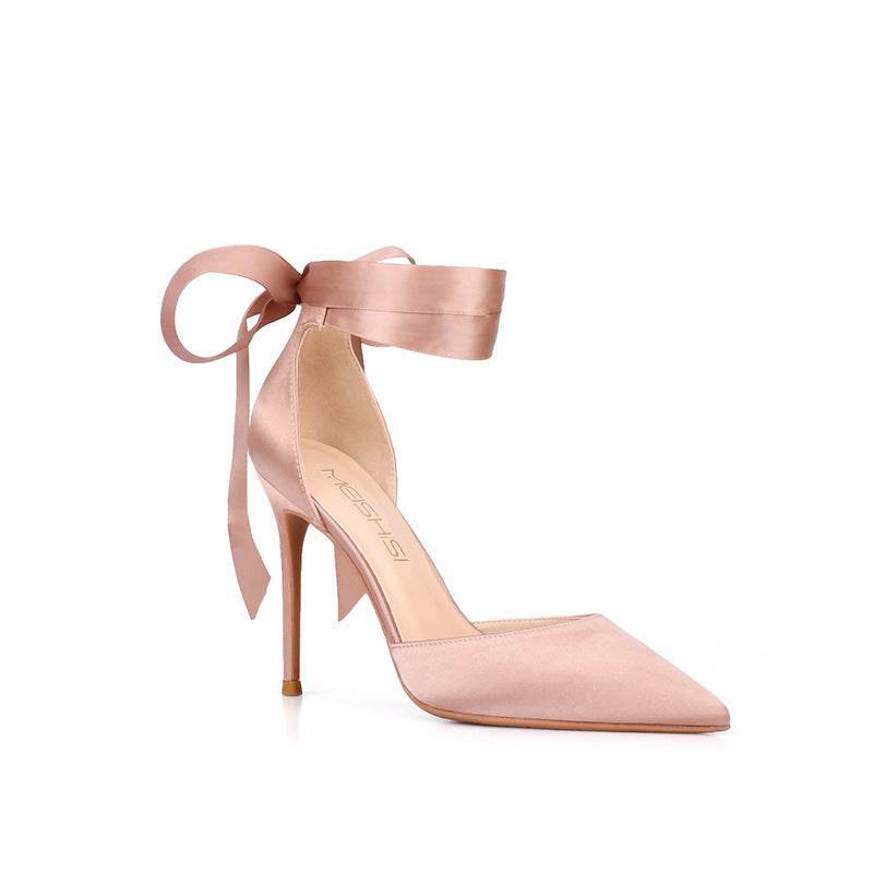 Women's Stiletto Pointed Toe Strappy High Heels - Mubimart