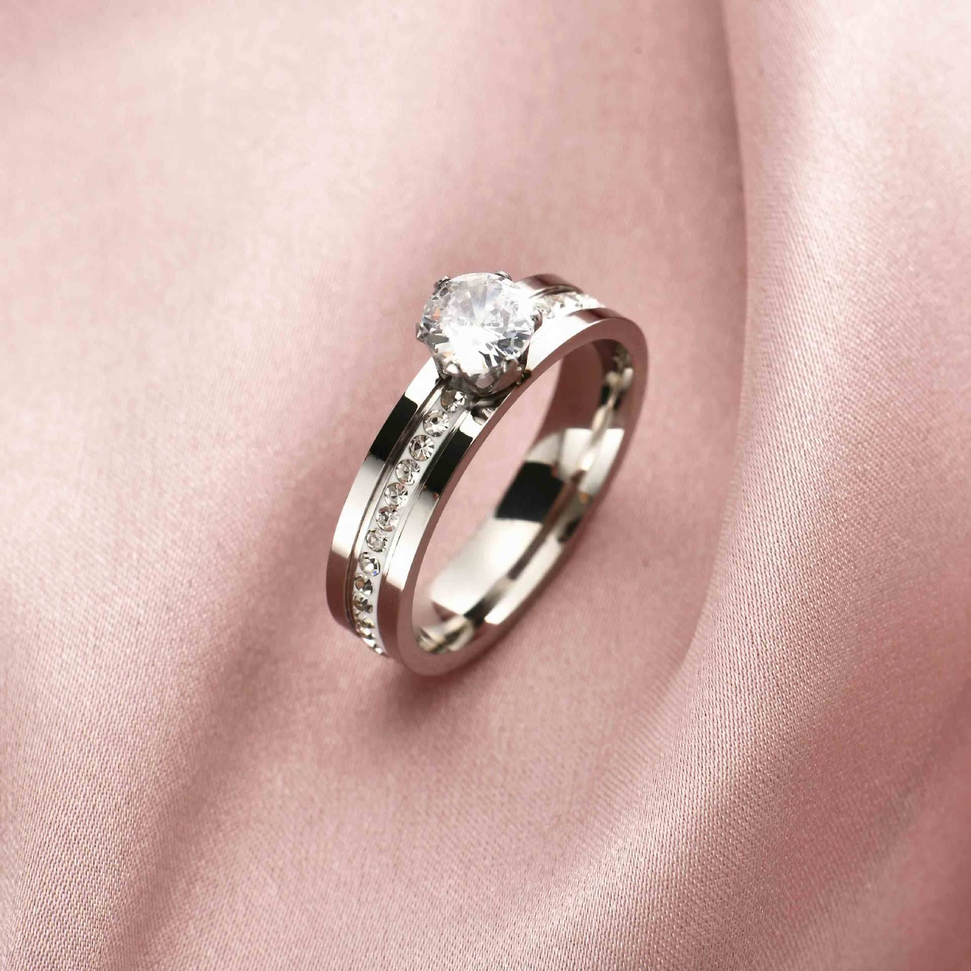 Titanium Steel Ring Men And Women Couple Jewelry - Mubimart