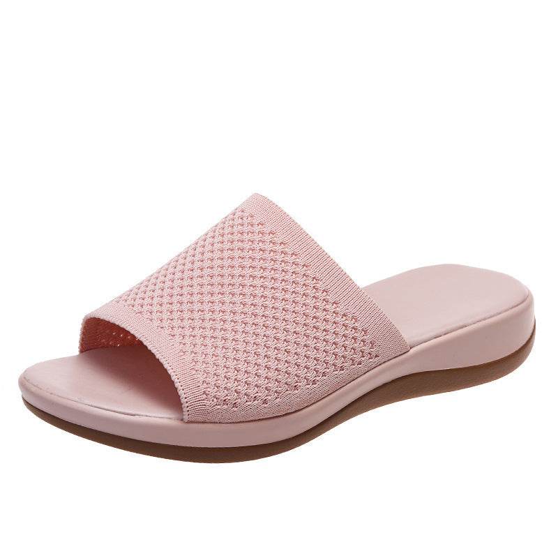 Women Shoes Summer Flat Sandals Casual Indoor Outdoor Slipper For Beach Shoes - Mubimart