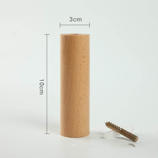 Solid Wood Hook Sticky Hook Punch-free - Mubimart