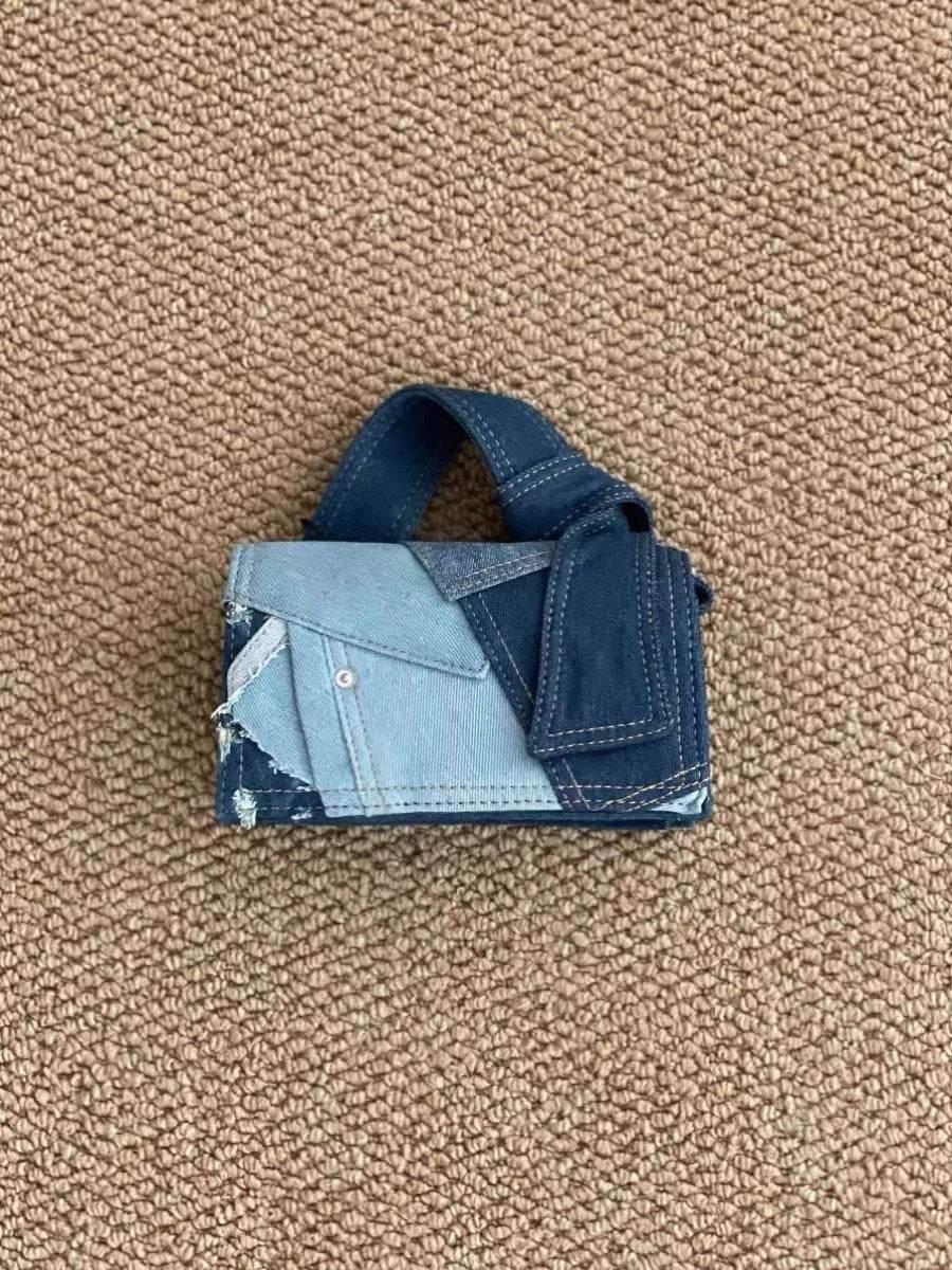 All-matching Jeans Stitching Crossbody Bag For Women - Mubimart