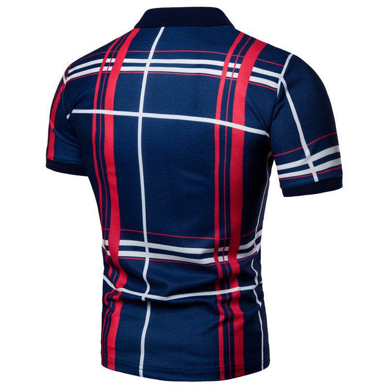 Mens Polo Shirt Summer Fashion Classic Casual Top - Mubimart