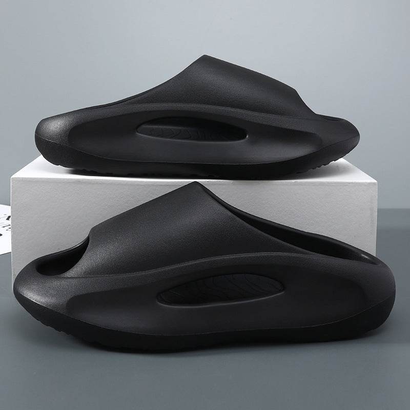 Ins Slippers Women Men Peep Toe Slipper Summer Hollow Unisex Sports Beach Shoes - Mubimart