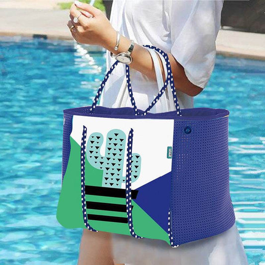 Coral Beach Bag Neoprene Beach Bag - Mubimart