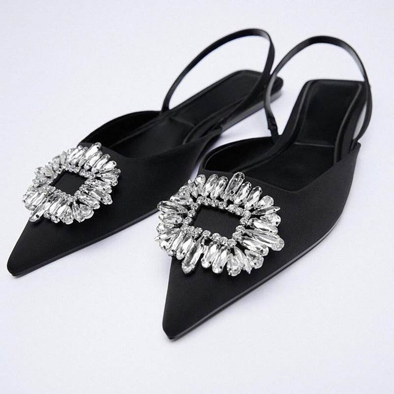 Women's Pointed Toe European And American Flat Sandals - Mubimart