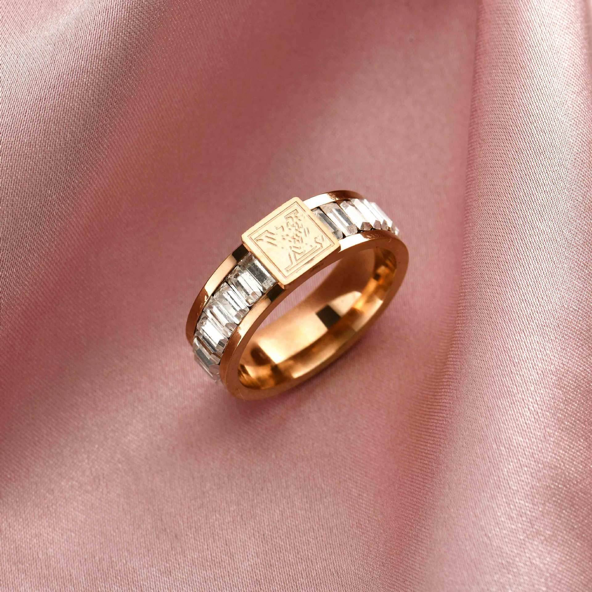 Titanium Steel Ring Men And Women Couple Jewelry - Mubimart