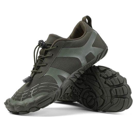 Outdoor Five-finger Hiking Breathable Hiking Boots Thickened Cross-country Non-slip Upstream Shoes - Mubimart