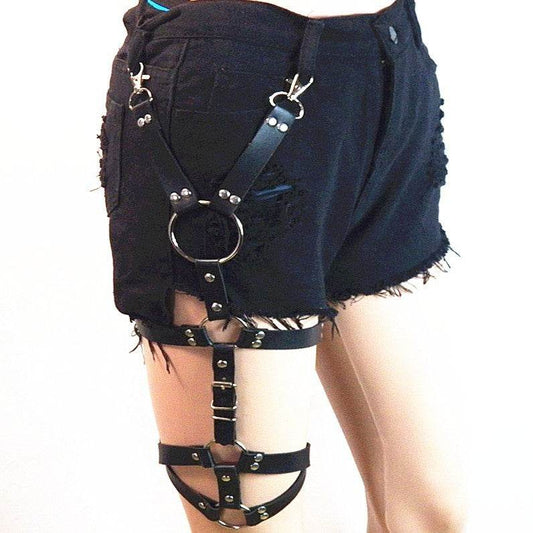European And American Irregular Winding Trend Garter Belt - Mubimart