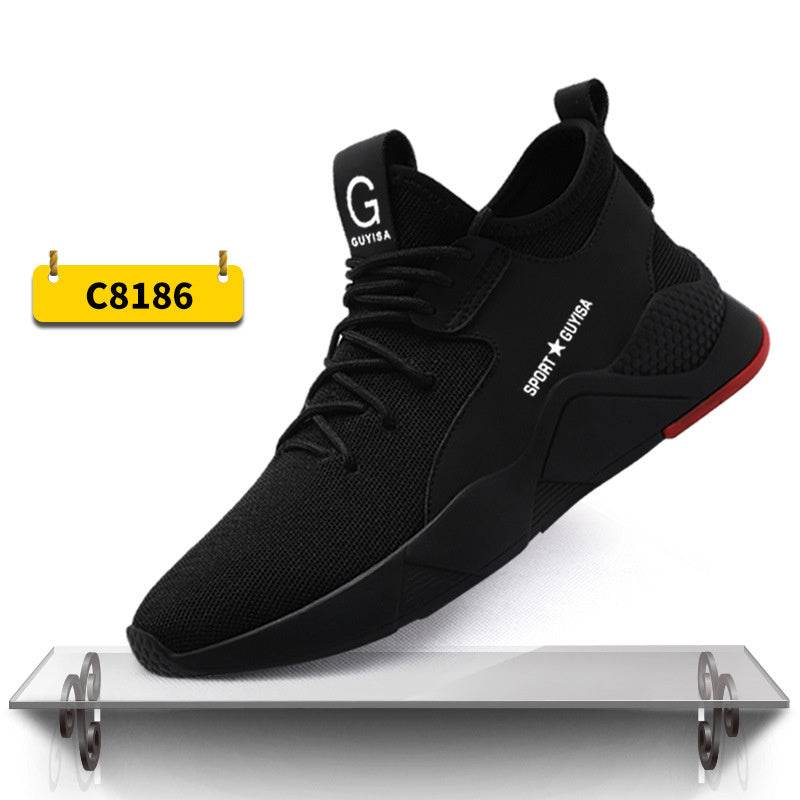 Indestructible Steel Toe Sneakers Men Women Lightweight Work Shoes Industrial Construction Shoes - Mubimart