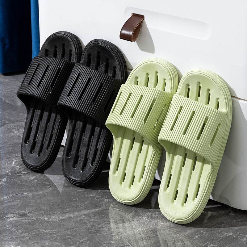 Summer Home Slippers With Hollow Sole Design Non-slip Floor Bathroom Slipper For Women Men's House Shoes - Mubimart