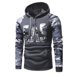 Mens Long Sleeve Camouflage Print Sweatshirt