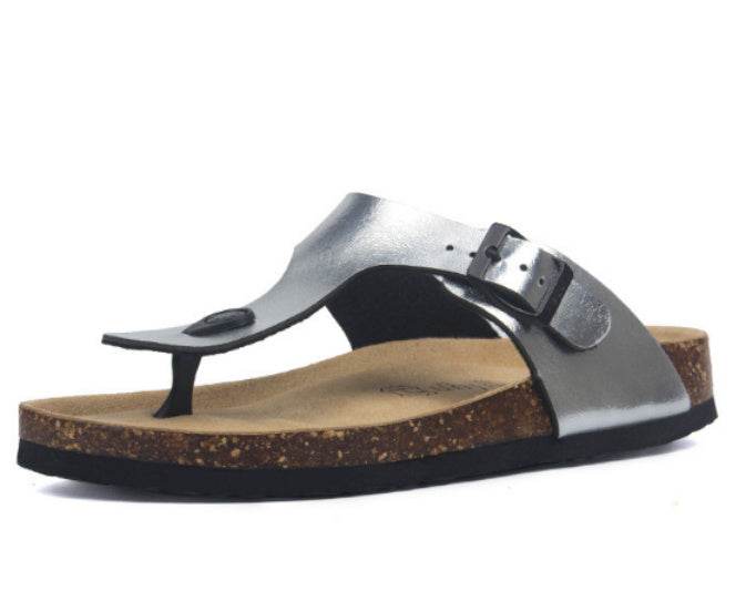 Slippers Summer Flip-Flops Beach Shoes Couples Cork Leisure Flip Flops - Mubimart