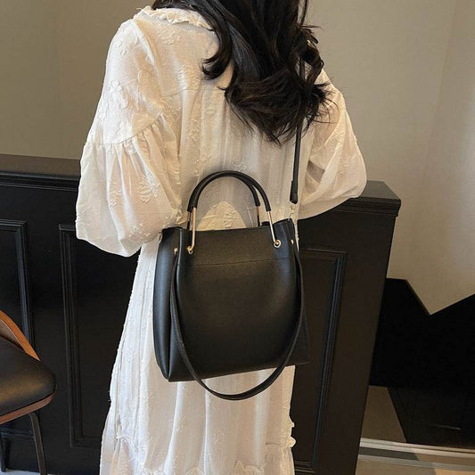 Bucket Bag Simple All-match Portable Shoulder Crossbody Bags - Mubimart