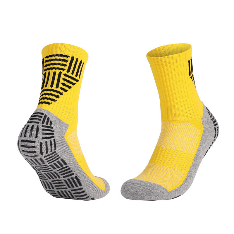 Thick Towel Bottom Mid-calf Soccer Socks Non-slip Sweat-proof Athletic Socks - Mubimart -  