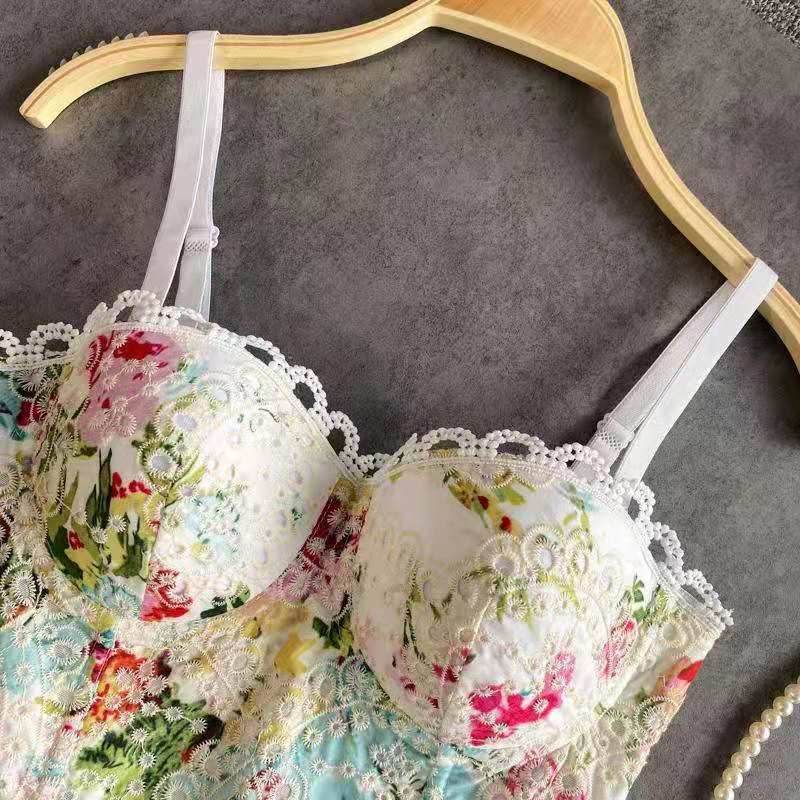 Sexy Cropped Top With Fish Bone Corset - Mubimart