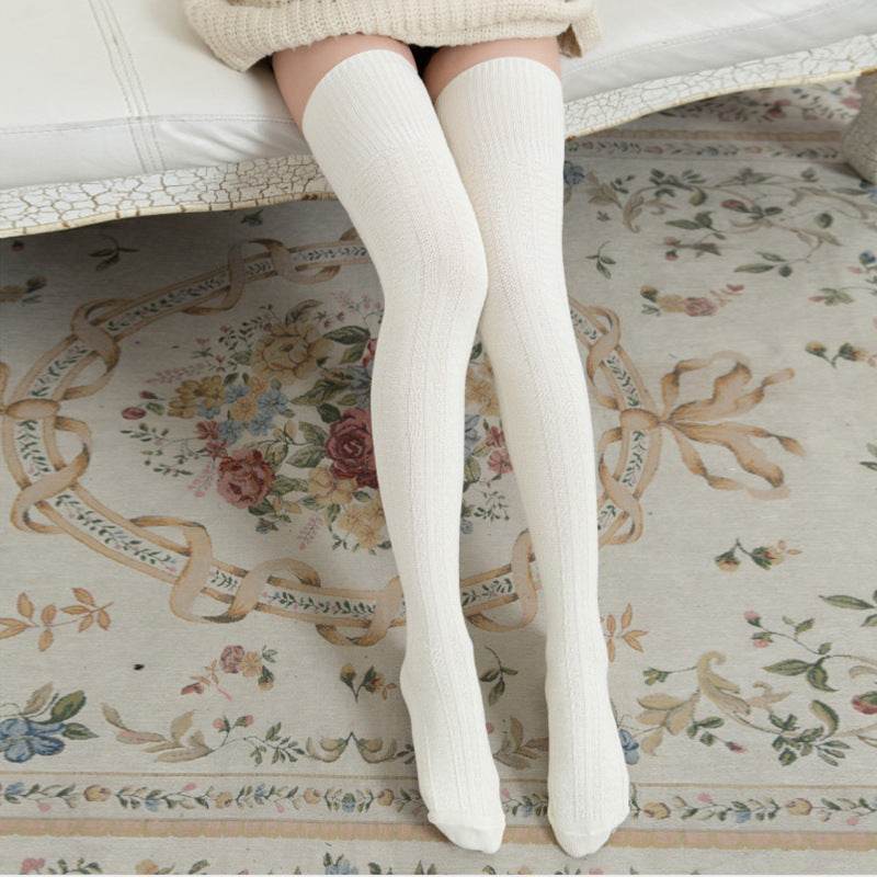 Women's Fashionable Knitted Over-the-knee Socks - Mubimart