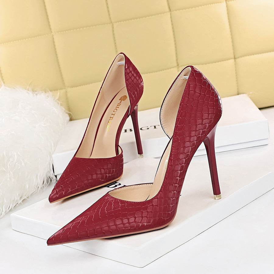 Nightclub Slim Stiletto Super High Heel Pumps - Mubimart