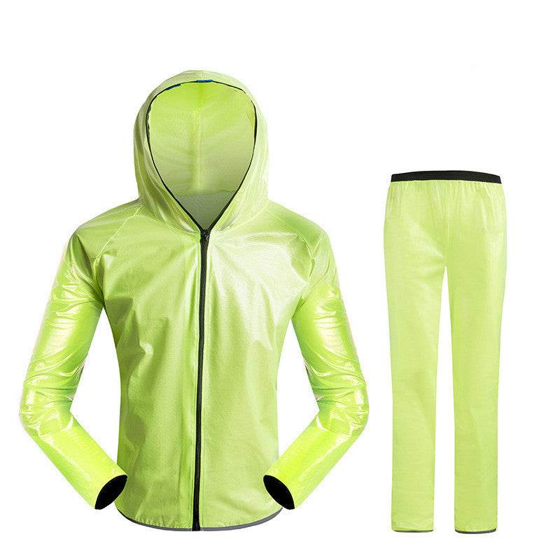 Split Raincoat Rain Gear Waterproof Riding Reflective Adult Raincoat Suit - Mubimart