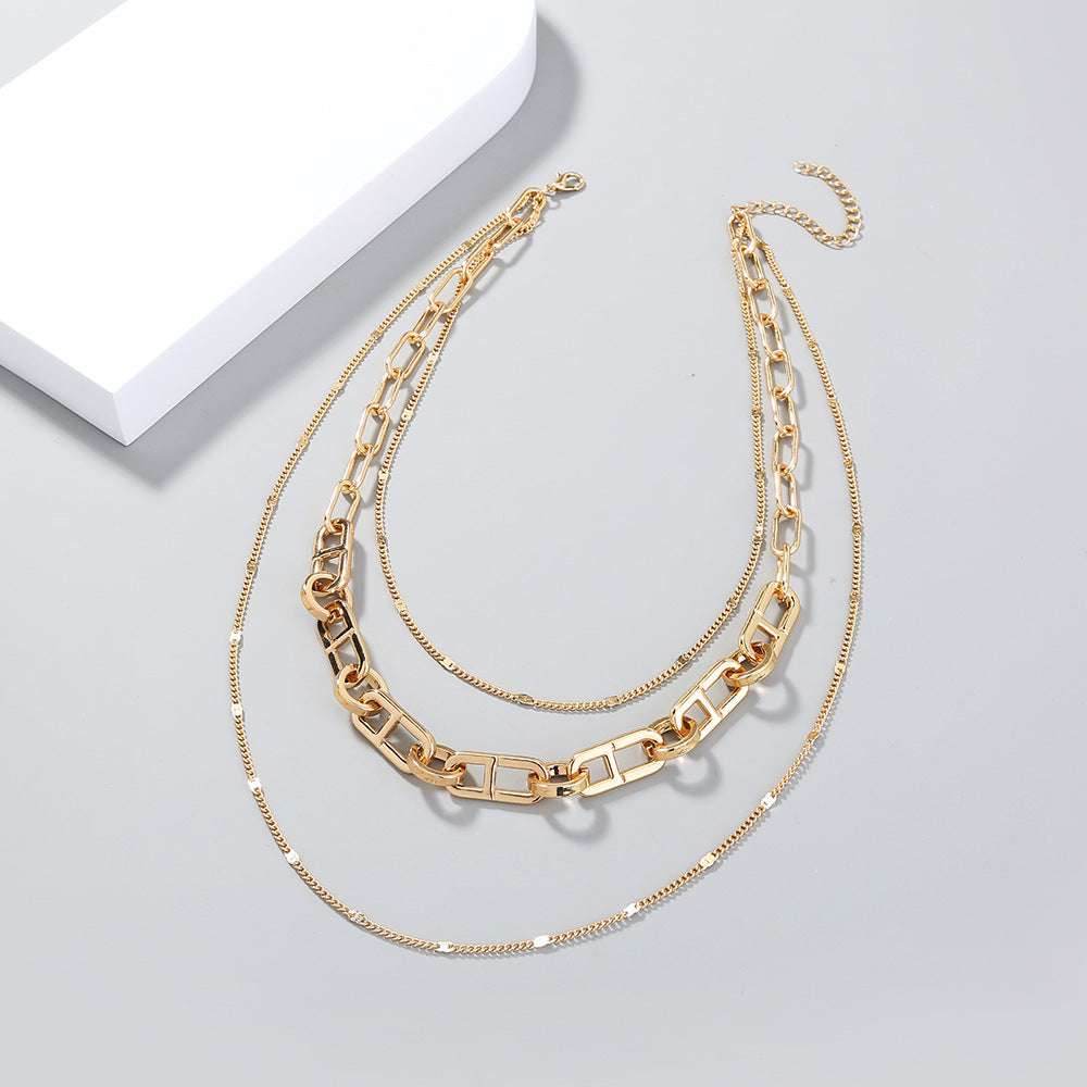 Japanese Word Chain Metal Chain Necklace Women - Mubimart