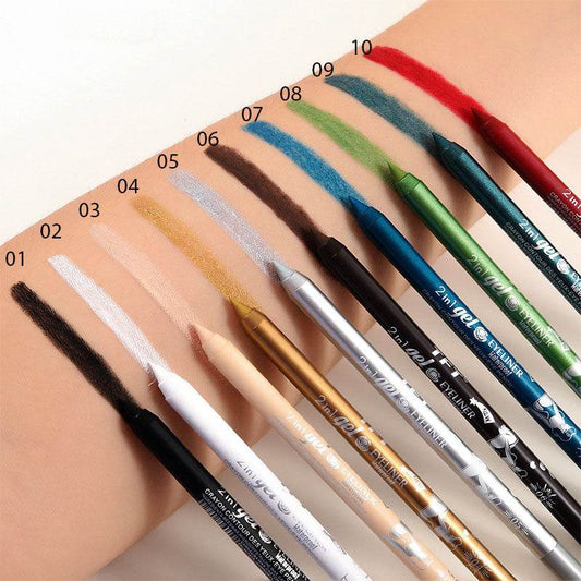 Long Lasting Eyeliner Pen Color Pigment Waterproof Gel Eyeliner Makeup - Mubimart