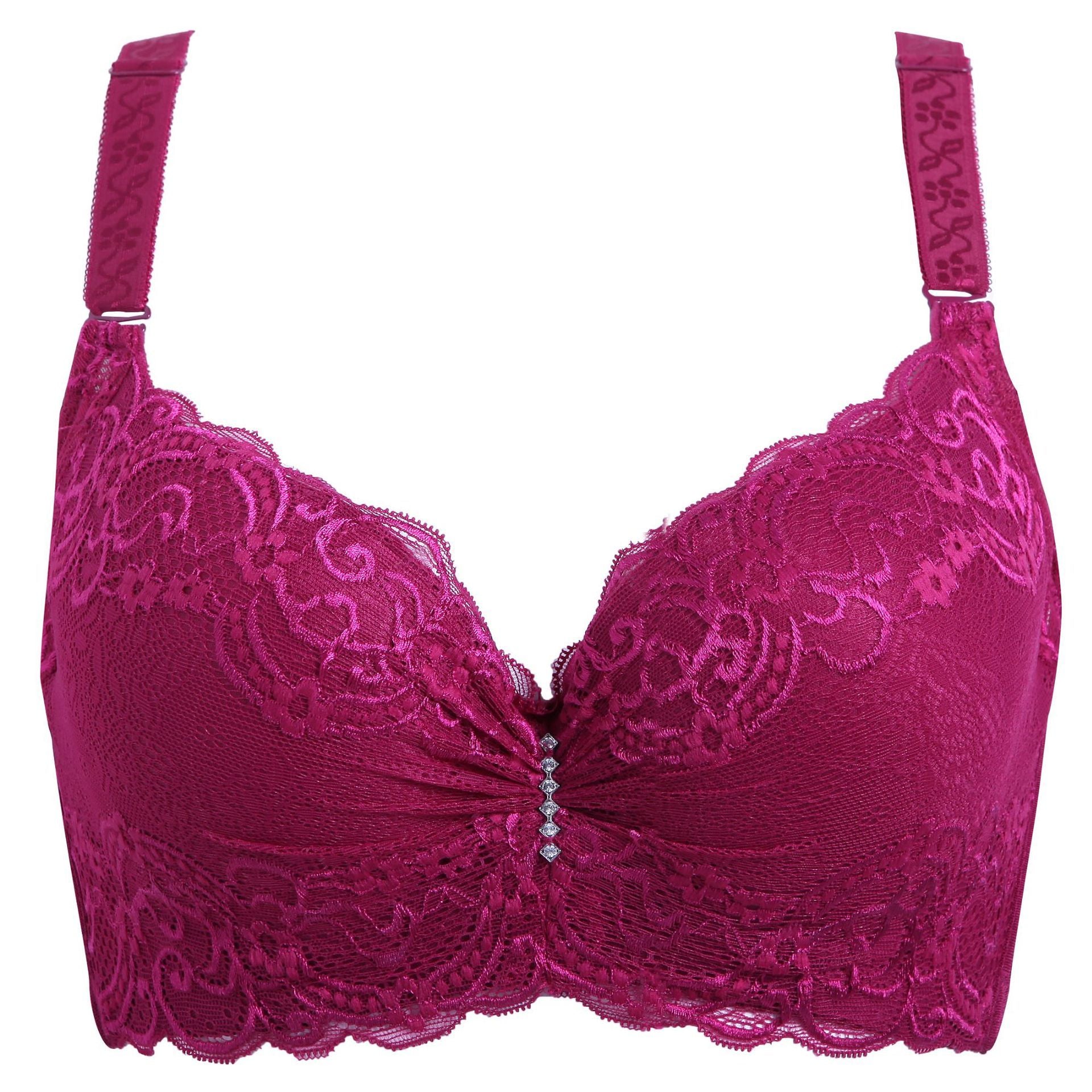 Lace Sexy Plus Size Bra For Women - Mubimart -  