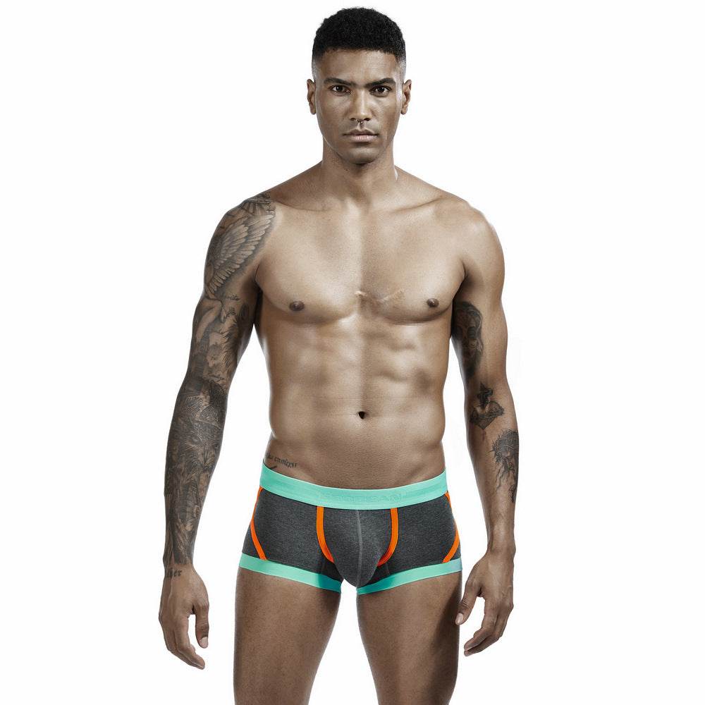 Men's Cotton Boxers Low Waist Panties - Mubimart