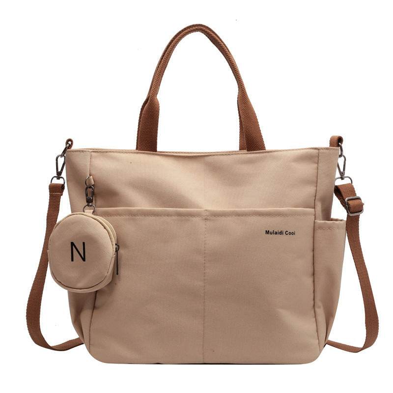 Niche Casual Fashion Nylon Canvas Tote Bag For Women - Mubimart