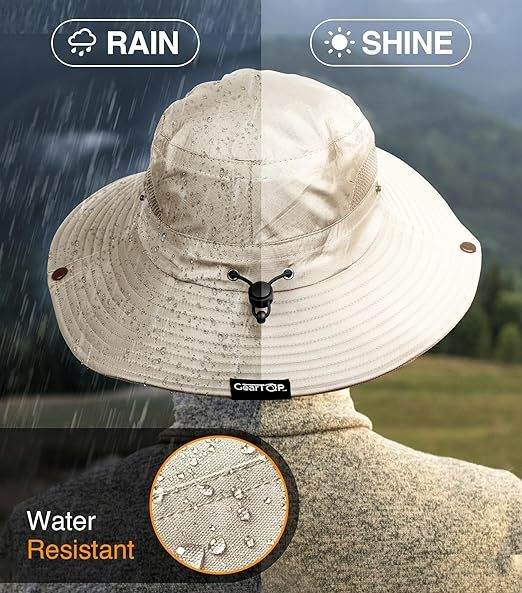 GearTOP Fishing Hat UPF 50 Wide Brim Sun Hat For Men And Women, Mens Bucket Hats With UV Protection For Hiking Beach Hats - Mubimart