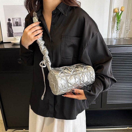 Women's Fashion Rhombus Cloud Satchel - Mubimart