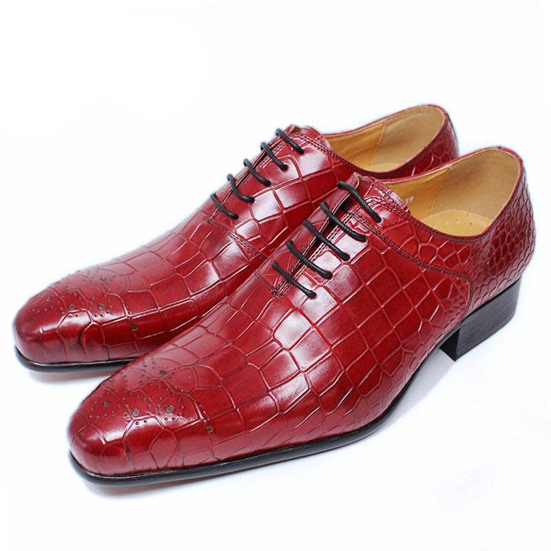 Men's Business Suit Oxford Leather Shoes - Mubimart