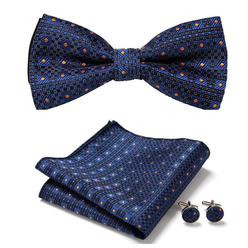 Three Piece Set Of Stylish Bow Ties - Mubimart