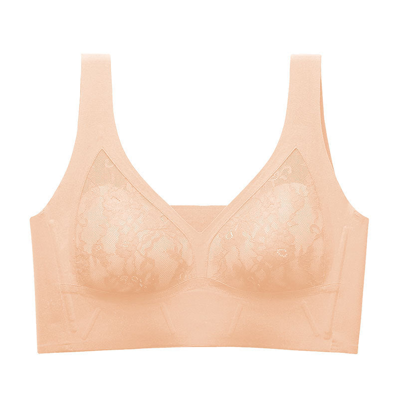 Breasted Unwired Plus Size Adjustable Bra - Mubimart -  