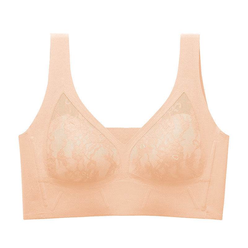 Breasted Unwired Plus Size Adjustable Bra - Mubimart