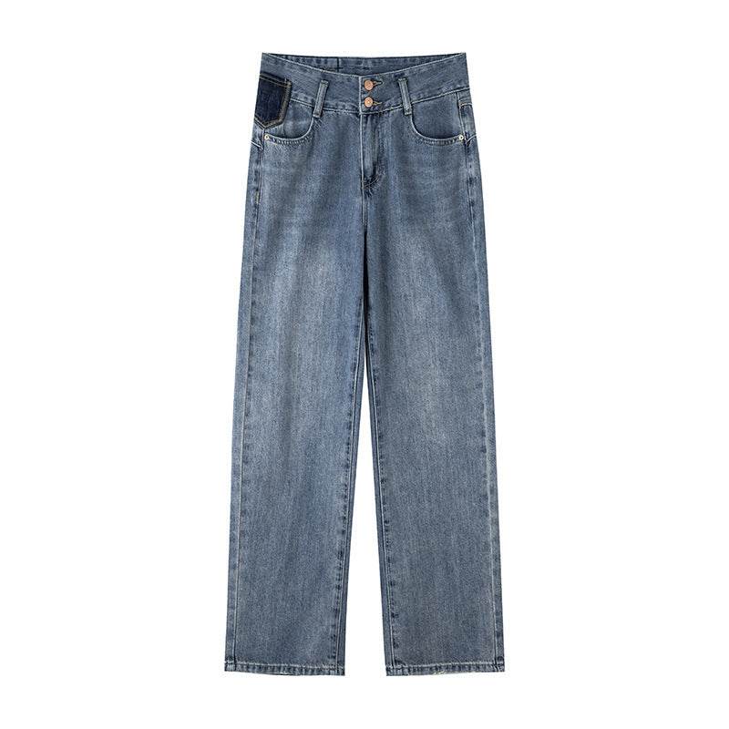 Fashion Personality Wide Leg Jeans For Women - Mubimart