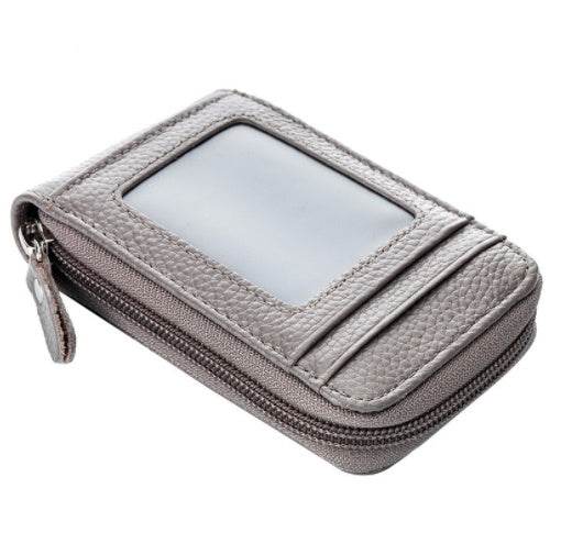 Organ Card Holder Korean Style Cowhide Card Holder - Mubimart