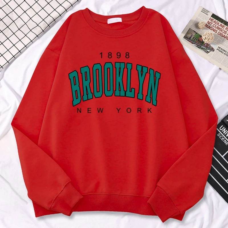 Autumn Kawaii Womens Sweatshirts 1898 Brooklyn - Mubimart