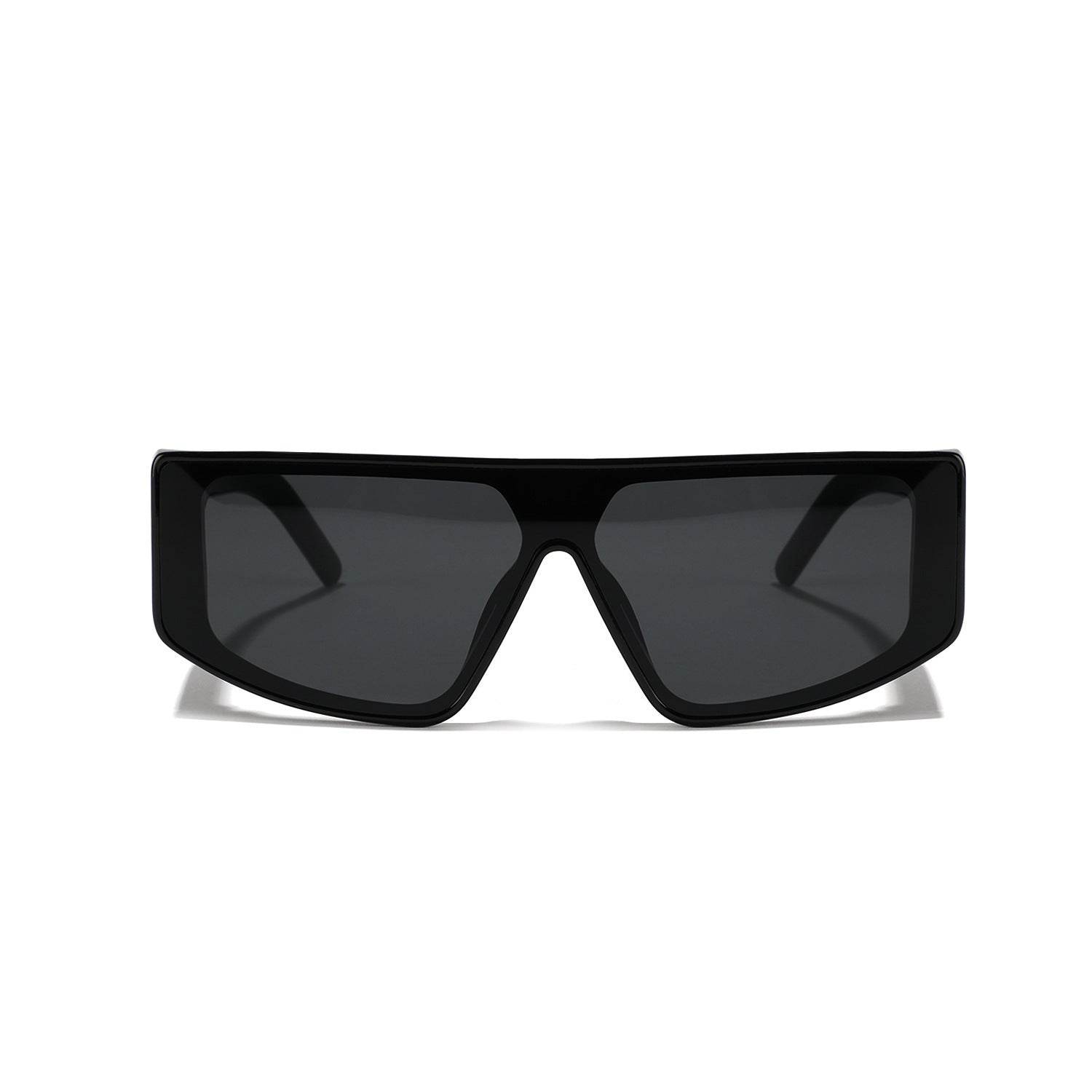 Men's Oversized One-piece Sunglasses Rivet - Mubimart