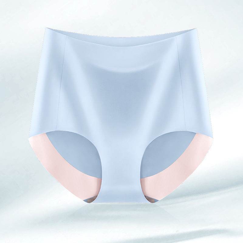 High Waist Seamless Breathable Cotton Antibacterial Women's Panties - Mubimart