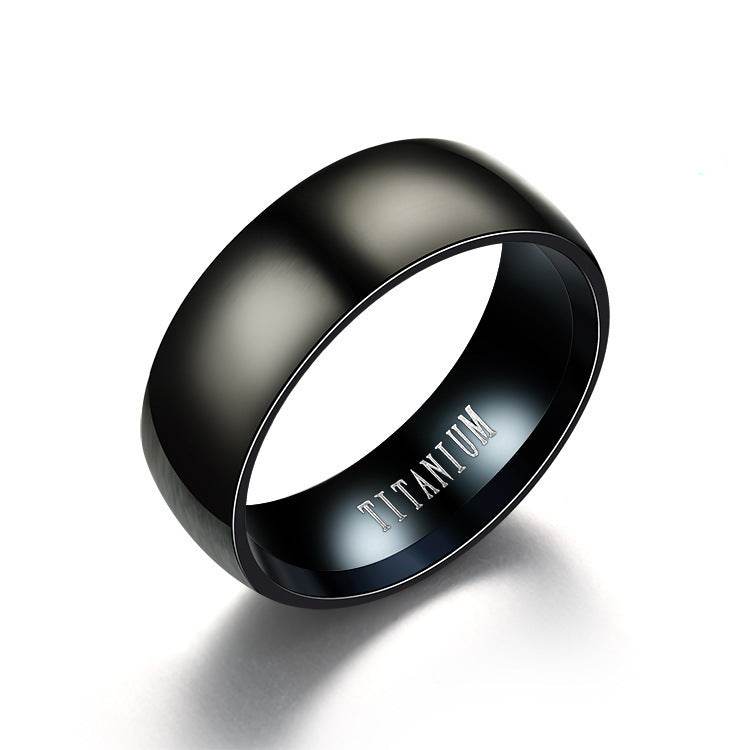 TITANIUM Titanium Steel Ring Men - Mubimart