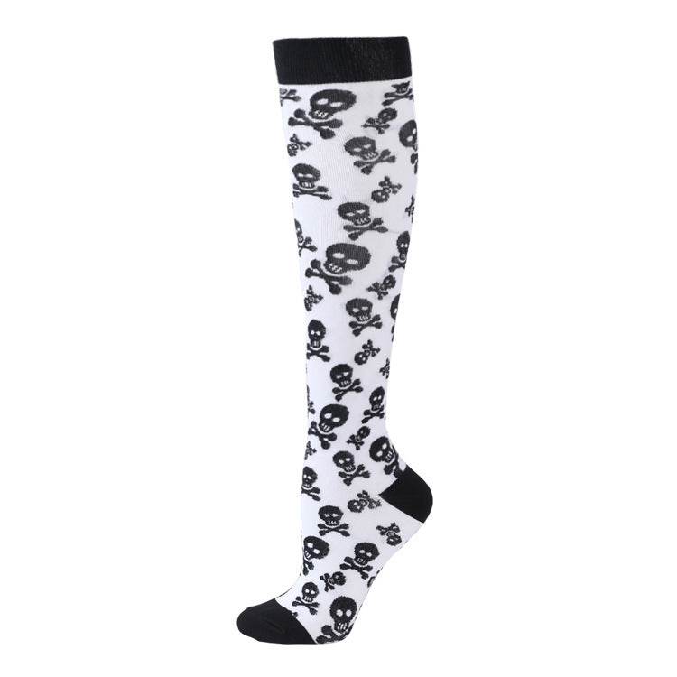 Sports Compression Socks Pattern Stretch Stockings - Mubimart