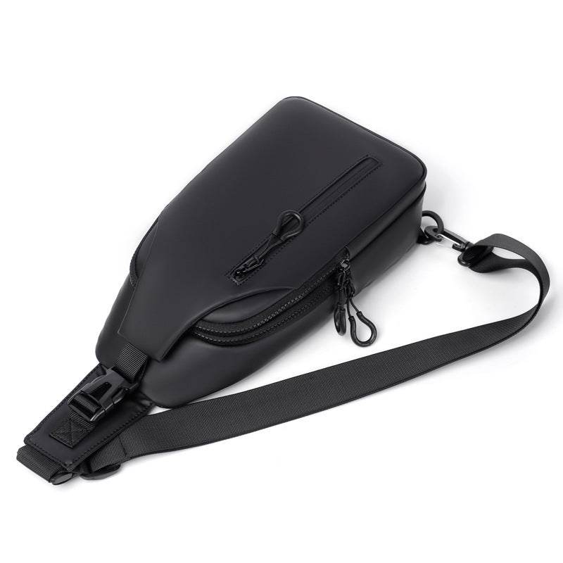 Black Sling Crossbody Backpack Shoulder Bag For Men Chest Bag - Mubimart
